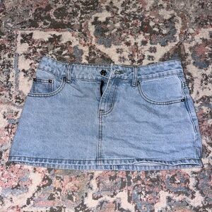 Edikted Blue Mini Skirt Casual Denim
